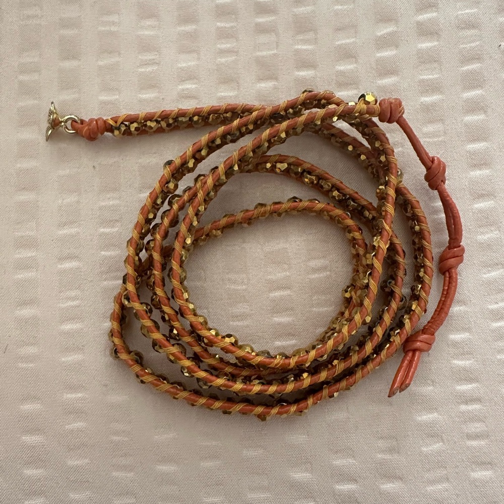 Orange wrap bracelet
